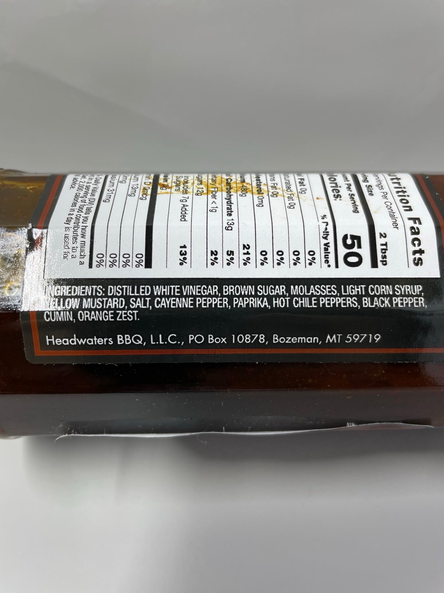 Headwaters BBQ Firehole Hot Hot Sauce.