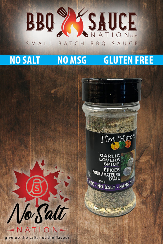 Hot Mama's Garlic Lovers Spice  (No Salt)